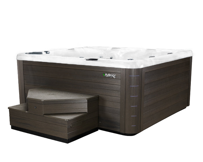 Beachcomber Hot Tubs model 720 Hybrid4 with premium options package - additional side angle view | Beachcomber Hot Tubs Winnipeg