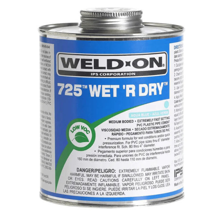 725 Wet &#39;R Dry PVC Glue 1/2 pt