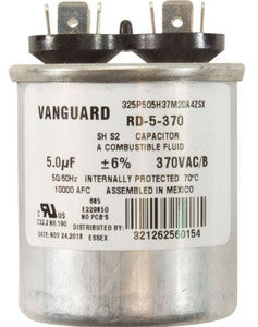 5 MFD Run Capacitor, 370V