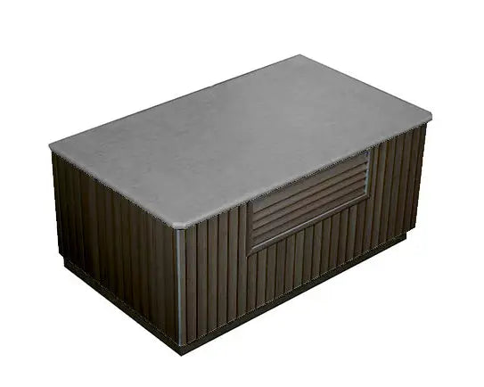 Hybrid Step - Steel Top with Ebony Enviroskirt | Beachcomber Hot Tubs Winnipeg
