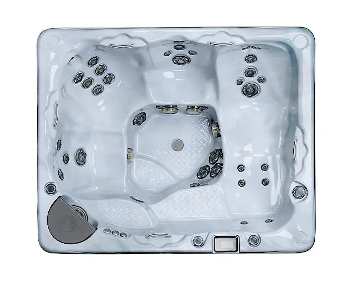 Beachcomber Hot Tubs Model 710 Hybrid4 SLB Edition overhead view | Beachcomber Hot Tubs Winnipeg