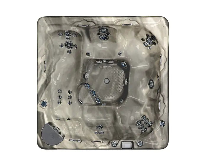 Beachcomber model 740 Hybrid4 with Premium Options package, overhead photo | Beachcomber Hot tubs Winnipeg